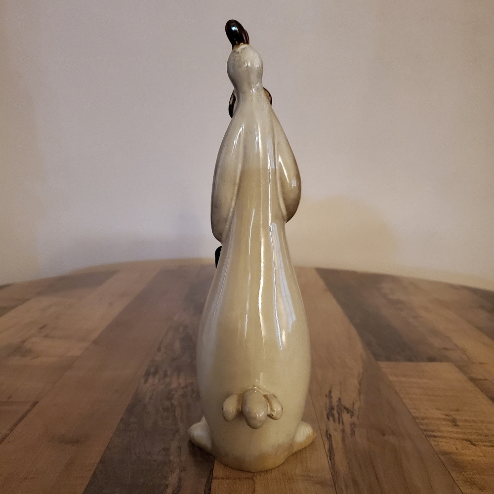 Ceramic Rooster chicken figurine farmhouse country primitive garden home decor - Picture 3 of 16